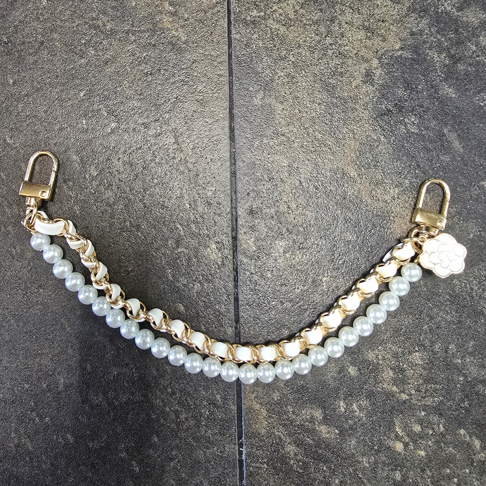 Gold and Pearl Chain Strap